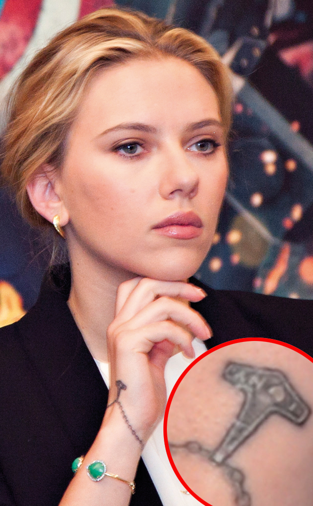 Avengers Scarlett Johansson Rocks A New Wrist Tattoo What Does It